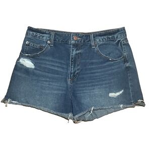 No Boundaries Women's Distressed Cutoff‎ Jean Shorts - 13